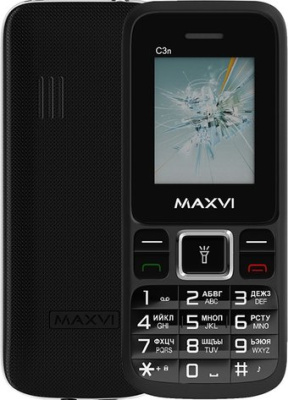Телефон Maxvi C3n (черный)