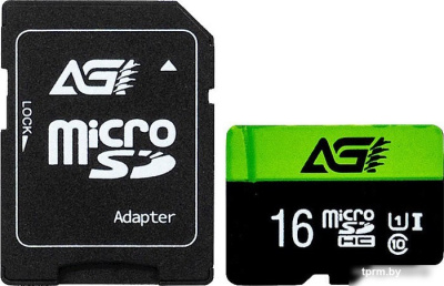 AGI TF138 microSDHC AGI016GU1TF138 16GB (с адаптером) 