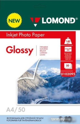 Фотобумага Lomond двухсторонняя глянцевая А4 140 г/м2 50 л 0102095 