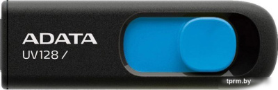 USB Flash A-Data DashDrive UV128 Black/Blue 128GB (AUV128-128G-RBE) 