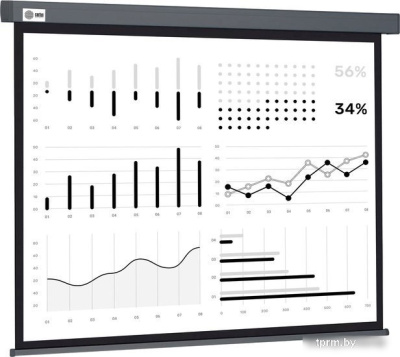 Проекционный экран CACTUS Wallscreen 180x180 CS-PSW-180X180-SG 