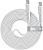 Кабель Rivacase Type-C Type-C PS6005 WT21 (2.1 м, белый) 