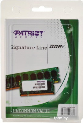 Оперативная память Patriot Signature Line 4GB DDR3 SO-DIMM PC3-12800 [PSD34G16002S] 