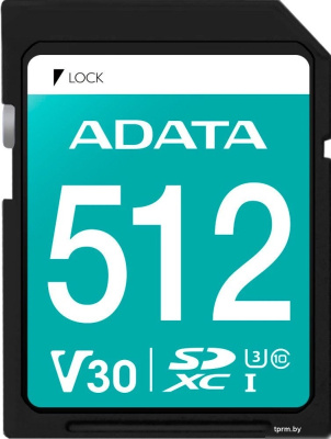 ADATA Premier Pro SDXC 512GB ASDX512GUI3V30S-R 