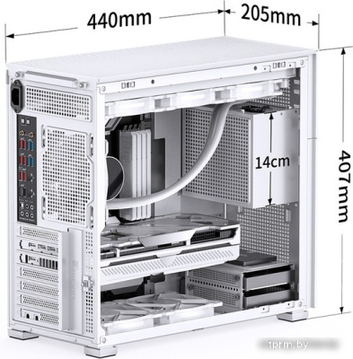 Корпус Jonsbo D41 Mesh (белый) 