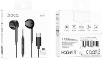 Наушники Hoco M101 USB Type-C (черный) 