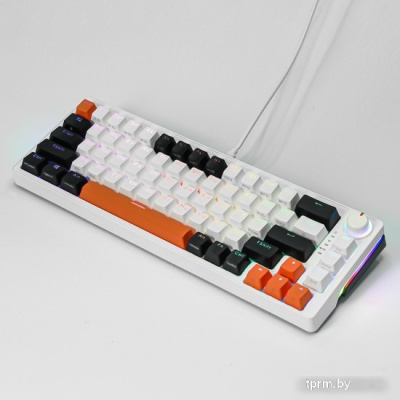 Клавиатура Cyberlynx ZA68 White Black Orange (TNT Yellow) 