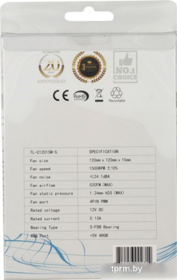 Вентилятор для корпуса Thermalright TL-C12015W-S 
