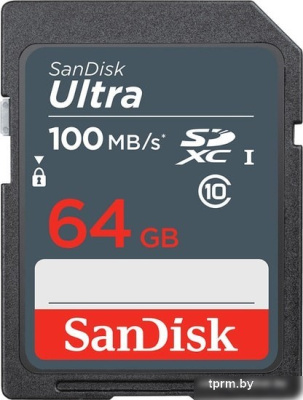Карта памяти SanDisk Ultra SDXC SDSDUNR-064G-GN3IN 64GB 