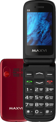 Кнопочный телефон Maxvi E8 (розовый)