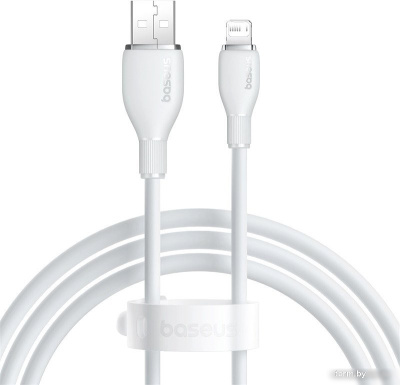 Кабель Baseus Pudding Series Fast Charging Cable 2.4A USB Type-A - Lightning (1.2 м, белый) 