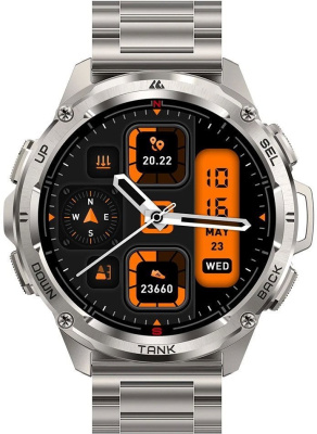 Умные часы Kospet Tank T3 Ultra Special Edition (серебристый)
