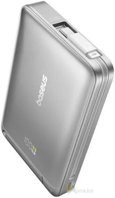 Baseus Nomos Qi2 Magnetic Power Bank 10000mAh (серебристый) 