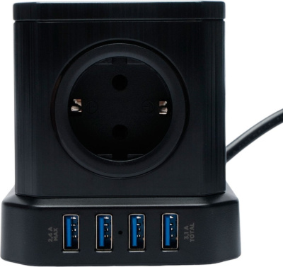 Сетевой фильтр Cablexpert TWR-5-U4-B-3 