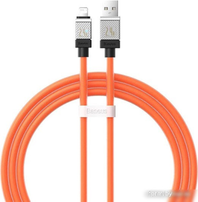 Кабель Baseus CoolPlay Series Fast Charging Data Cable 2.4A USB Type-A - Lightning (1 м, оранжевый) 