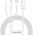 Кабель Baseus Superior Series Fast Charging USB Type-A - USB Type-C/microUSB/Lightning (1 м, белый) 