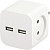Разветвитель ЭРА SP-2-USB-W Б0049531 