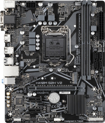 Материнская плата Gigabyte H410M S2H V2 (rev. 1.0) 