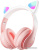Наушники Miru Cat EP-W10 (розовый) 