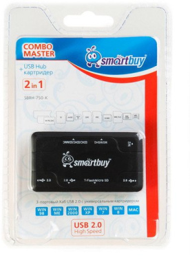 Кардридер SmartBuy SBRH-750-K 
