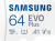 Карта памяти Samsung EVO Plus 2024 microSDXC 64GB (с адаптером) 