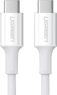 Кабель Ugreen US300 60551 USB Type-C - USB Type-C (1 м, белый)