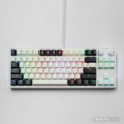 Клавиатура Cyberlynx ZA87 White Black Orange (TNT Yellow) 