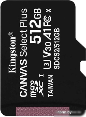 Карта памяти Kingston Canvas Select Plus microSDXC 512GB 
