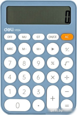 Калькулятор Deli M124 (синий) 