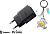Сетевое зарядное Baseus Palm Fast Charger 1C 20W EU P10111602113-00 (черный) + брендированный брелок Baseus 