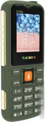 Кнопочный телефон TeXet TM-D400 (зеленый) 