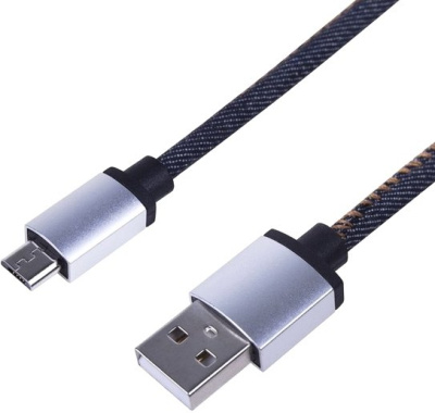 Кабель Rexant 18-4242 USB Type-A - microUSB (1 м, синий) 