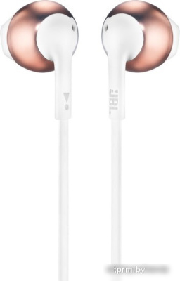 Наушники JBL T205 (розовое золото) 