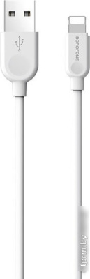 Кабель Borofone BX14 USB Type-A - Lightning (2 м, белый) 