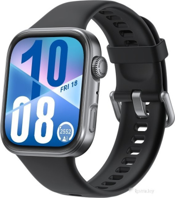 Умные часы Huawei Watch FIT 4 (черный, с черным силиконовым ремешком, международная версия) 