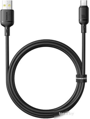 Baseus Silky Series Fast Charging Cable USB to Type-C 100W (1 м, черный) 