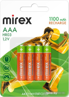 Аккумулятор Mirex AAA 1100mAh 4 шт HR03-11-E4 