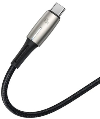 Кабель Baseus Water Drop-Shaped USB Type-A - USB Type-C 66 Вт (2 м, черный) 