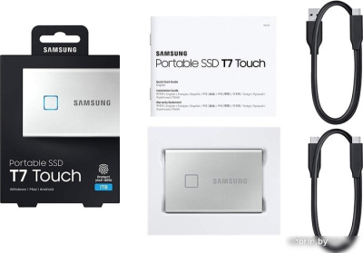 Внешний накопитель Samsung T7 Touch 2TB (серебристый) 