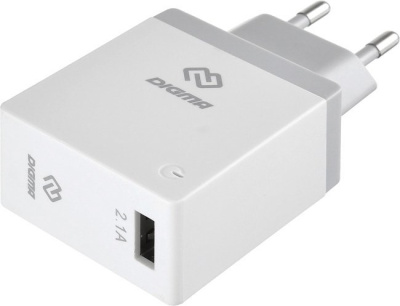 Сетевое зарядное Digma DGWC-1U-2.1A-WG 