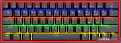 Клавиатура Redragon Fizz (черный/красный)