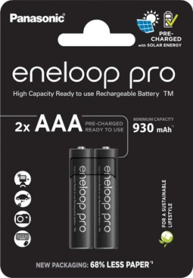 Аккумулятор Panasonic Eneloop Pro AAA BK-4HCDE/2CP (2 шт)