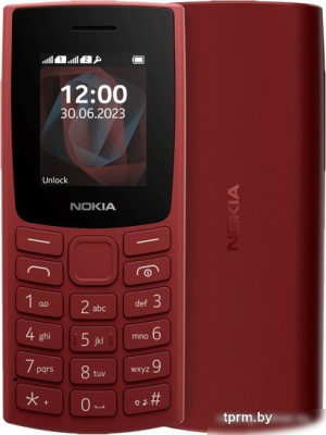 Кнопочный телефон Nokia 105 (2023) Dual SIM TA-1557 (красный) 