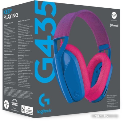 Наушники Logitech G435 Lightspeed (синий/малиновый) 
