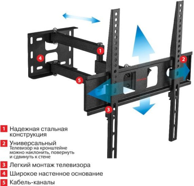 Кронштейн Arm Media PT-15 NEW (черный) 