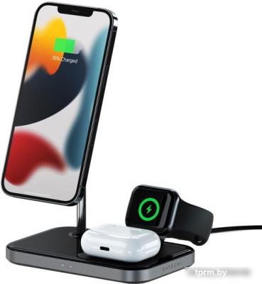Беспроводное зарядное Satechi 3-in-1 Magnetic Wireless Charging Stand 