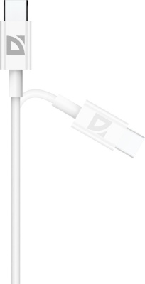 Defender F182 30 Вт USB Type-C - USB Type-C (2 м, белый) 
