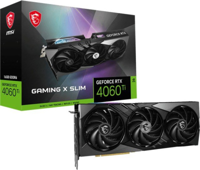 Видеокарта MSI GeForce RTX 4060 Ti Gaming X Slim 16G 