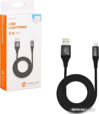 Кабель Airline ACH-C-44 USB Type-A - Lightning (2 м, черный) 