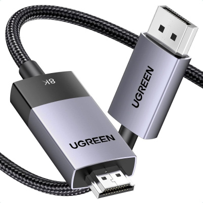 Ugreen DP115 80397 DisplayPort - HDMI (2 м, черный) 
